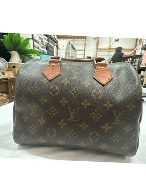 Louis Vuitton Vintage Monogram Speedy 25 Top Handle Bag - Brown/Tan